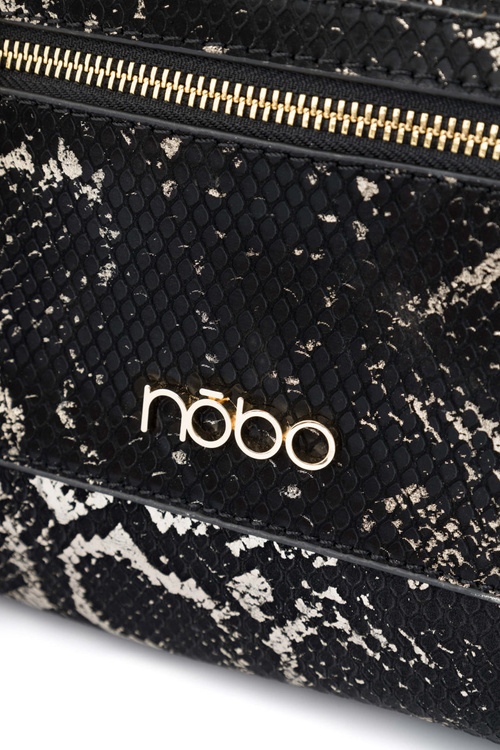 NOBO Satin Pattern Messenger Bag N1330-CM23 Black-Gold