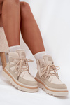 Women's Ankle Boots Platform Light Beige Liorae