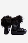 Warm Lace Up Snow Boots Black Colioris 