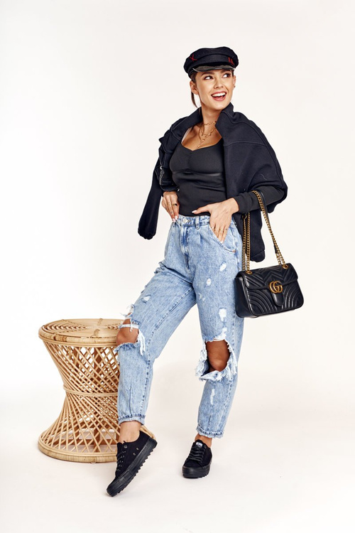 Trampki Niskie Masywna Podeszwa BIG STAR Czarne FF274248