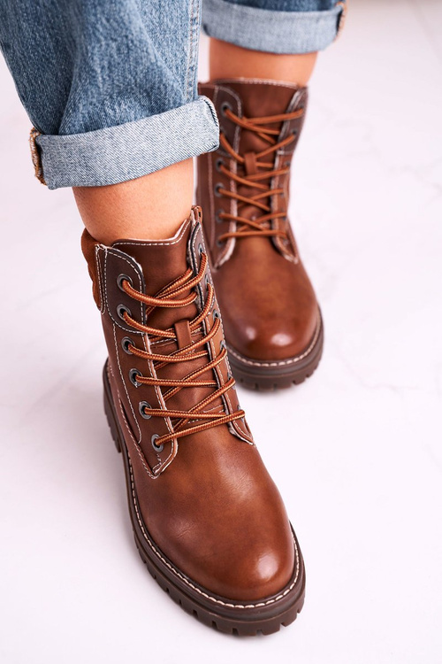 Women's Insulated Workers Boots Camel Timber