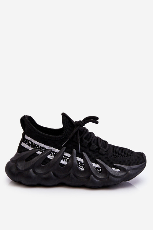 Women's Fashion Sock Sneakers Black Daxo