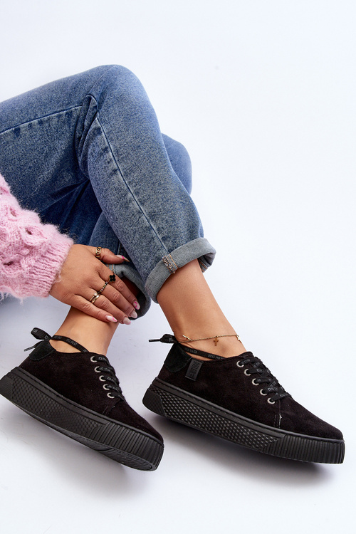 Women's sneakers Big Star NN276005 Memory Foam System Black