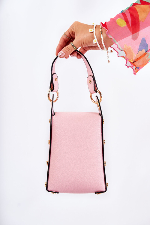 Torebka Mała Damska Ozdoba Różowa Ellies