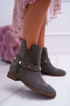 Women's Boots Laura Messi 1890 Leather Suede Olive Darmah