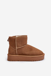 Women's Suede Snow Boots On Platform Above Ankle Camel Rianaella