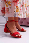 Women's Stiletto Sandals Red Zephira