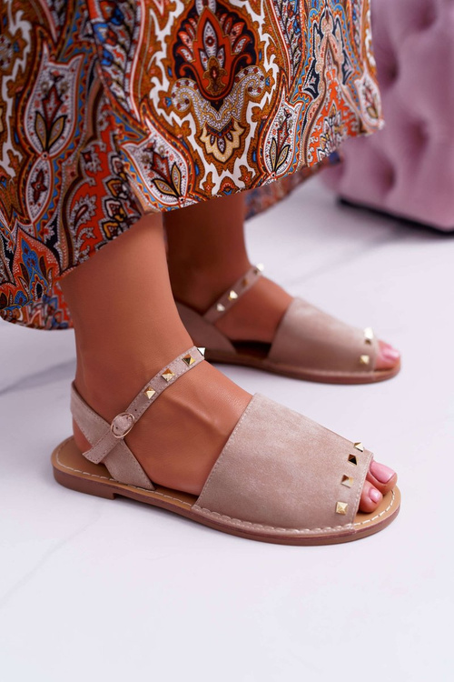 Women's Lu Boo Suede Sandals Beige Silena