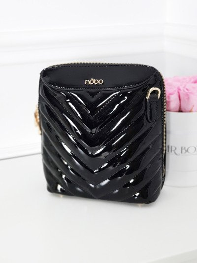 Women's Lacquered Letter Bag NOBO NBAG-FD2080-C020 Black