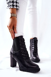 Boots On High Heel Black Joyte