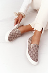 Women's Slip-On Sneakers Khaki Challenge