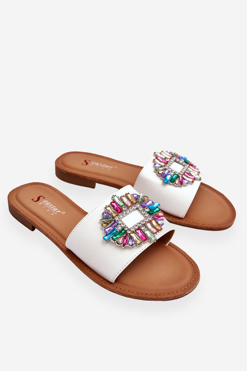 Women's Fashionable Sandals With Decoration White Halsey