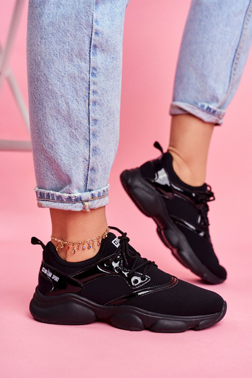 Buty Sportowe Memory Foam Big Star Czarne FF274932