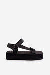 Women's Black Platform Sandals Edireda