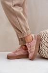 Damskie Sneakersy Na Platformie Różowe Lesida 