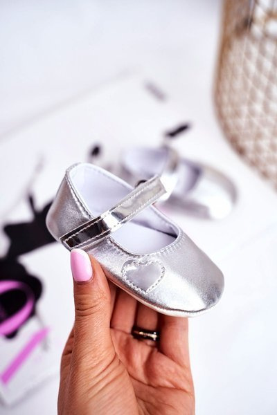 Children's Sneakers Baptism Silver Bellawa