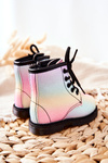 Children's Boots Warm With Zipper Pastels Goopy