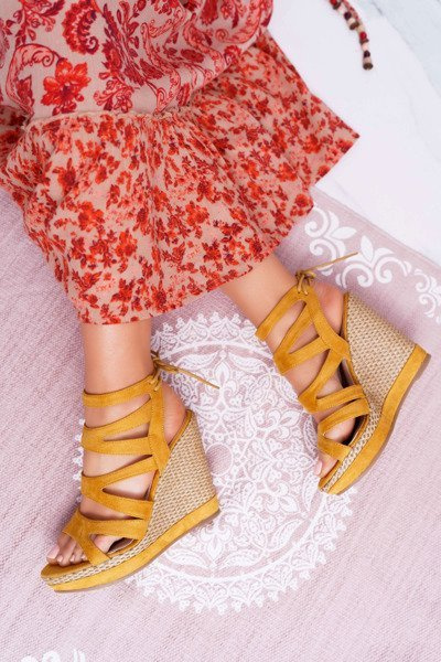 Women's Sandals on Stretch Anchor Yellow Liluena