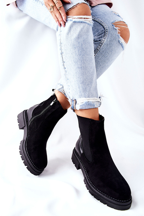 Insulated Boots With A Zipper Black Prestons
