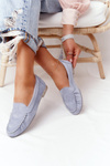 Suede Loafers Sergio Leone MK722 Blue