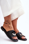 Women's Shoes With Decoration Black Sherry