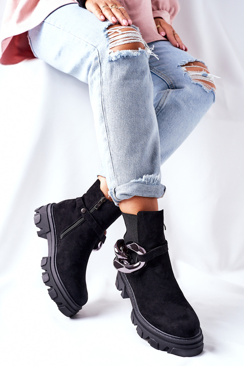 Women's Insulated Chelsea Boots Black Visione