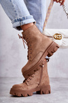 Suede Warm Boots Workers Brown Darvin