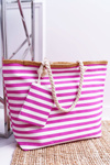 Beach Large Handbag Bag Women's Navy Fuchsia
