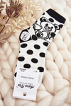 Women's Socks Not A Pair With Bear Black and White