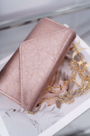 Women's Handbag Champagne Lacquered Clutch Bag