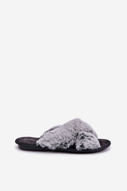 Women's Fur Slippers Inblu 6800006D Grey