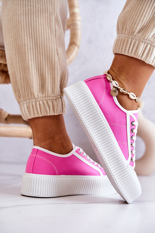 Low Sneakers On Platform Pink Mischa