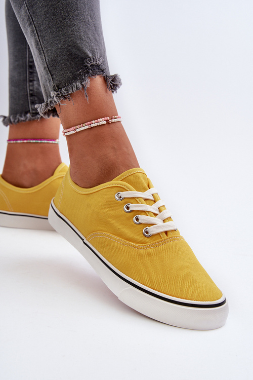 Women's Classic Yellow Sneakers Olvali
