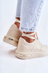 Classic Leather Sport Shoes Beige Jennys