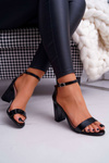 Women's Stiletto Sandals Black Huran