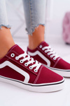 Women's Fabric Sneakers Maroon Bestro