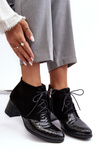 Women's Boots On Low Heel Black Ebba