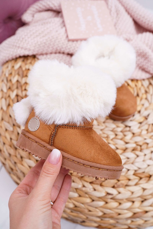 Kids' Boots Snow Boots With Fur Camel Kiks