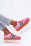 Low platform sneakers pink Ovivene