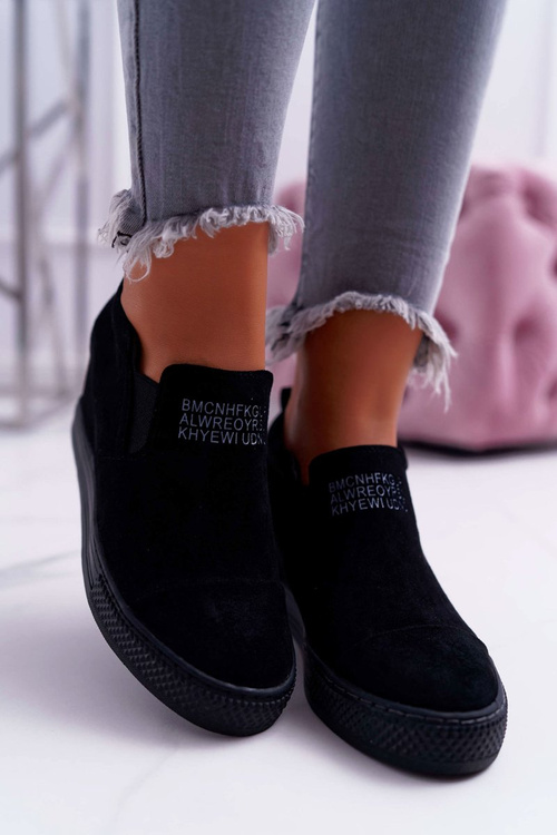 Women's Sneakers Sneakers Lu Boo Slip-on Black Kaori