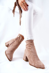 Women's Boots On Heel Beige Merducio