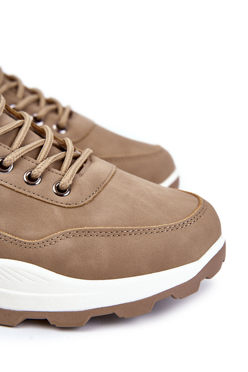 Men's Warm Trekking Shoes Trappers Beige Otto