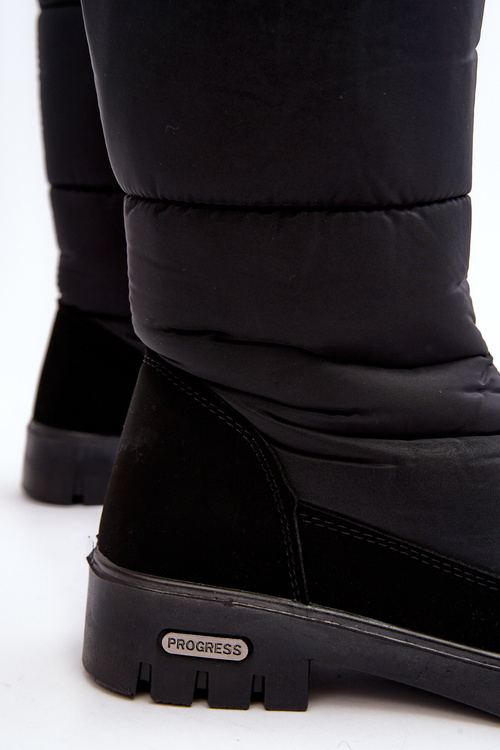 Women's Padded Snow Boots Progress PROGJ-22-136 Black