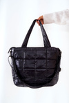 Quilted Strap Handbag NOBO L3030 Black