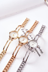 Small Watch On Bracelet With Cubic Zirconia ERNEST Rose Gold
