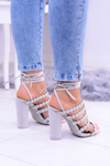 Grey Women's Ysmira Stiletto Sandals