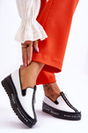 Women's Slip-on Leather Sneakers White Nathalie