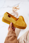 Slip-on Suede Espadrilles Yellow Lesley