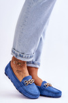 Women's Suede Loafers Blue Sorento