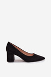 Women's Pumps with Pointed Toes on Heel Black Pavira